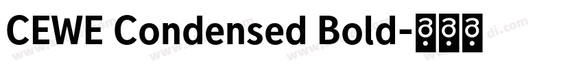 CEWE Condensed Bold字体转换